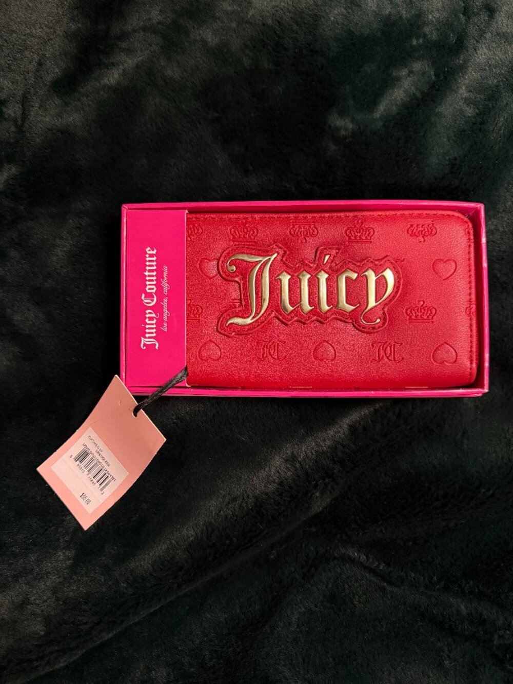 Juicy Couture Red Zip Around Wallet – Brand New w/ Box & Tag